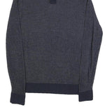 TOMMY HILFIGER Mens Navy Patterned Pullover Crew Neck Basic Knit Jumper L