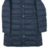 TOMMY HILFIGER Mens Navy Blue Puffer Jacket M Polyester Blend Quilted Zip Up