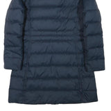 TOMMY HILFIGER Mens Navy Blue Puffer Jacket M Polyester Blend Quilted Zip Up