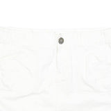 ARIZONA JEAN COMPANY Womens White Mini Cotton Blend Straight Skirt M Casual