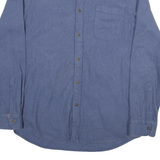 LEE Mens Blue Shirt L Cotton Blend Regular Fit Casual Button Through Long Sleeve