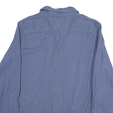 LEE Mens Blue Shirt L Cotton Blend Regular Fit Casual Button Through Long Sleeve