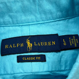 Ralph Lauren Shirt - Large Blue Cotton
