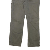 CARHARTT Mens Cotton Blend Grey Relaxed Straight Trousers W34 L32 Workwear