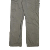 CARHARTT Mens Cotton Blend Grey Relaxed Straight Trousers W34 L32 Workwear