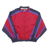 BEVERLY HILLS POLO CLUB Mens Red & Navy Nylon Track Jacket XL