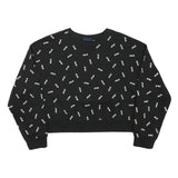 FILA Womens Black Crew Neck 2XL Cotton Blend Sweatshirt Logo Print