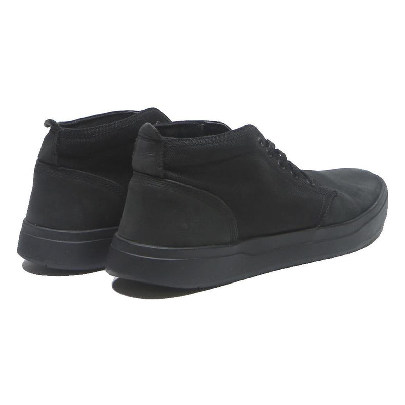 TIMBERLAND Davis Square Mens Chukka Boots Black Canvas UK 9.5 Casual Urban Style