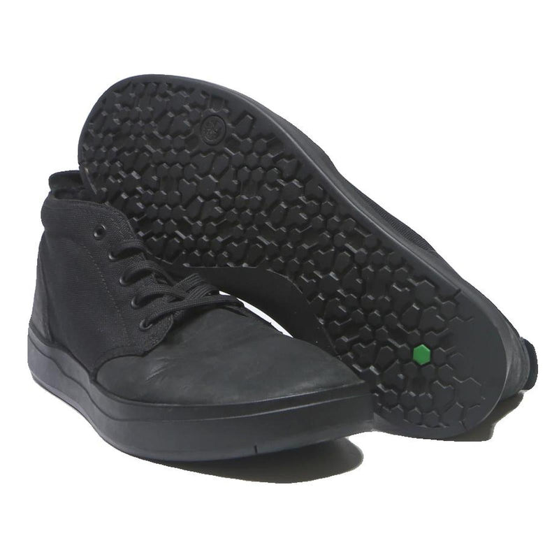 TIMBERLAND Davis Square Mens Chukka Boots Black Canvas UK 9.5 Casual Urban Style