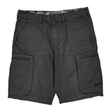 Nike Cargo Shorts - 30W 10L Grey Cotton