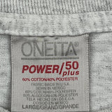 Yuma Area Law Enforcement Oneita Single Stitch T-Shirt - Large Grey Cotton Blend