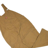 DICKIES Mens Brown Cotton Blend Dungarees Regular Fit 3XL W50 L30 Durable