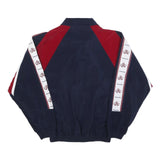 RISS-SPORT Boys Navy & Burgundy Zip Jacket 16Y Cotton Blend Retro Sportswear