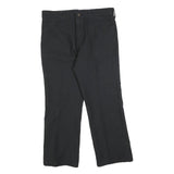 WRANGLER Womens Cotton Blend Black Regular Fit Straight Leg Trousers W34 L25