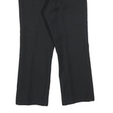 WRANGLER Womens Cotton Blend Black Regular Fit Straight Leg Trousers W34 L25