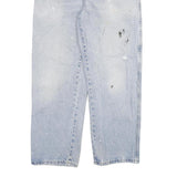 DICKIES Mens Jeans Blue Relaxed Straight Denim Light W32 L28 Workwear Zip