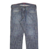 LEVI'S Mens Blue Regular Fit Straight Denim W33 L30 Zip Fly Jeans Casual Wear