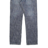 LEVI'S Mens Blue Regular Fit Straight Denim W33 L30 Zip Fly Jeans Casual Wear