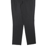 PRADA Womens Wool Blend Black Slim Tapered Trousers W26 L28 Stylish Zip Pockets
