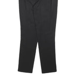 PRADA Womens Wool Blend Black Slim Tapered Trousers W26 L28 Stylish Zip Pockets