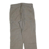 RIDGECUT Mens Cotton Blend Beige Regular Fit Zip Trousers W30 L32 Workwear