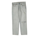 501 Levis Jeans - 32W US 8 Light Wash Denim