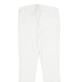 GAP Womens Jeans White Slim Skinny Denim Cotton Blend W24 L28 Pinstripe Zip