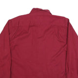 WRANGLER Mens Red Cotton Blend Long Sleeve Shirt XL Casual Button Front Workwear