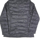 KAPPA Womens Black & Pink Hooded Puffer Jacket M Polyester Blend Zip Casual