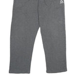 REEBOK Mens Joggers Grey L W32 L28 Cotton Blend Regular Tapered Fit Casual