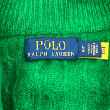 Polo By Ralph Lauren 1/4 Zip - Large Green Wool