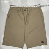 Dickies Chino Shorts - 36W 11L Khaki Cotton