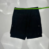 Quiksilver Cargo Shorts - 38W 10L Black Cotton
