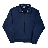 Nike Track Jacket - Large Navy Cotton