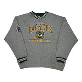 Green Bay Packers Lee Sport Nfl Sweatshirt - XL Grey Cotton