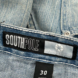 Southpole Denim Shorts - 30W 13L Blue Denim