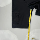 Dickies Cargo Shorts - 30″ Waist Black Polyester Blend