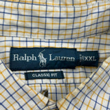 Ralph Lauren Checked Shirt - 2XL Blue Cotton