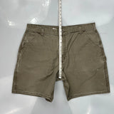 Carhartt Carpenter Shorts - 38W 9L Khaki Cotton