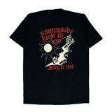 Made In USA Single Stitch Jerzees Graphic T-Shirt - Large Black Cotton