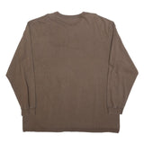 CARHARTT Mens Brown XL Long Sleeve Crew Neck Pocket Graphic Print Cotton Blend