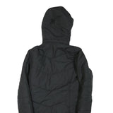 JACK WOLFSKIN Womens Black Outdoor Jacket M Polyester Blend Quilted Hooded Zip