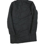JACK WOLFSKIN Womens Black Outdoor Jacket M Polyester Blend Quilted Hooded Zip