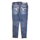 ROCK REVIVAL Womens Jeans Blue Slim Skinny Denim Medium W30 L27 Embroidered