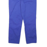 CALVIN KLEIN Womens Cotton Blend Blue Slim Slim Leg Trousers W30 L26 Casual
