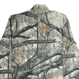 RUSSELL OUTDOORS Mens Green & Beige Camo Pullover M Long Sleeve Sweatshirt