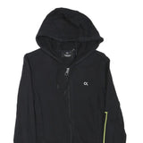 CALVIN KLEIN PERFORMANCE Womens Black Hoodie S Zip Up Lightweight Cotton Blend