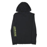 CALVIN KLEIN PERFORMANCE Womens Black Hoodie S Zip Up Lightweight Cotton Blend