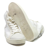 HOGAN High Top Womens White Leather Trainers UK 4.5 Stylish Zip Back