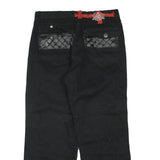Black Mens Regular Fit Cotton Blend Denim Jeans W34 L30 With Back Pocket Detail